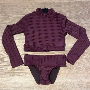 Acacia Swimwear Plum Textured Set